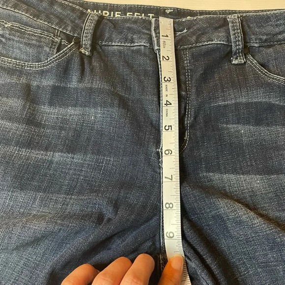 Laurie Felt Classic Denim Embellish Boyfriend Jeans Brushed Sapphire SZ 10 - Picture 6 of 10